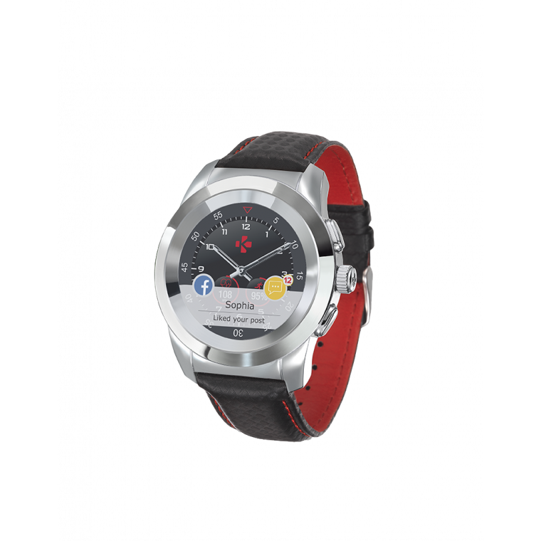ZeTime Premium - The world’s first hybrid smartwatch combining mechanical hands with a full round color touchscreen - MyKronoz